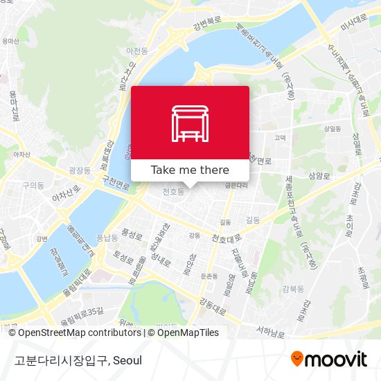 고분다리시장입구 map