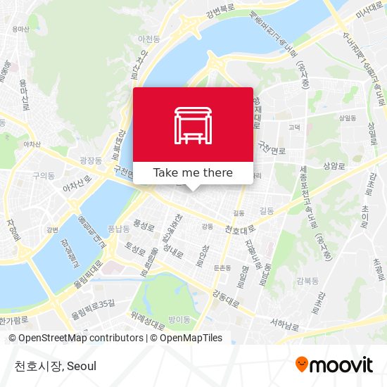 천호시장 map