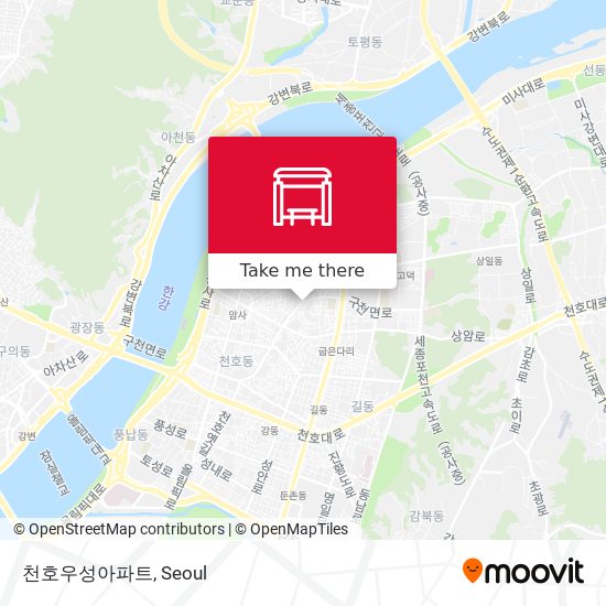 천호우성아파트 map