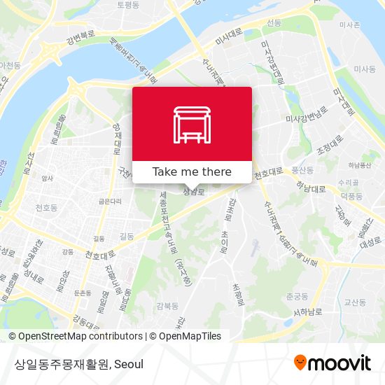 상일동주몽재활원 map