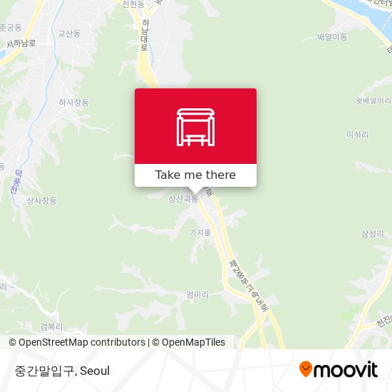 중간말입구 map