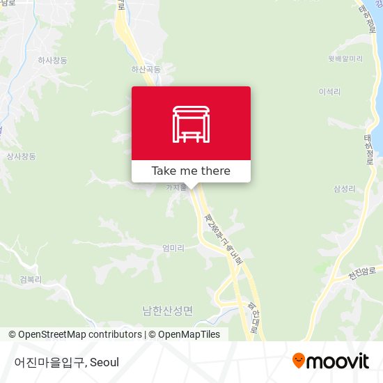 어진마을입구 map