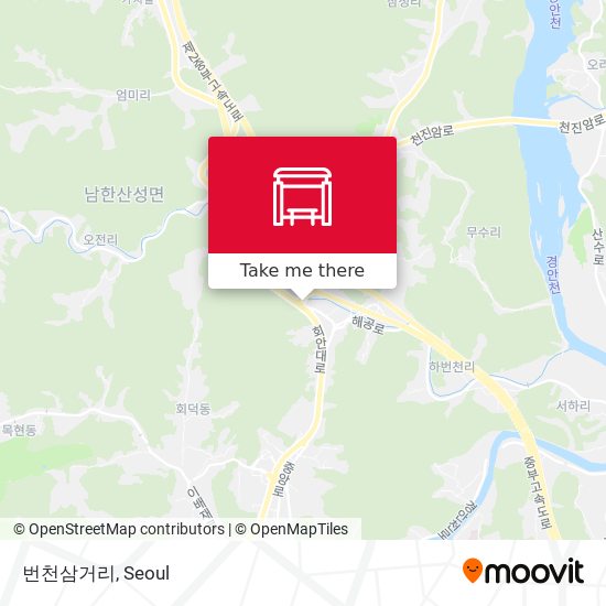 번천삼거리 map