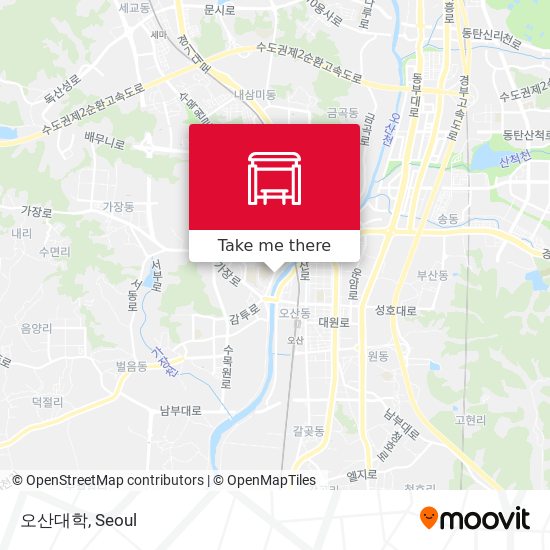 오산대학 map