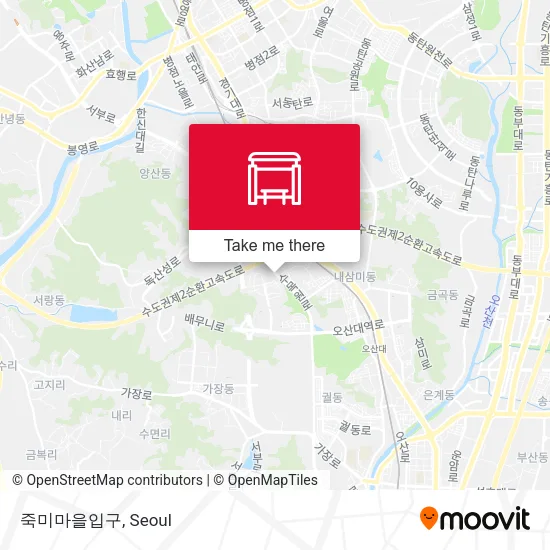 죽미마을입구 map
