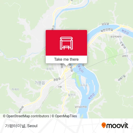 가평터미널 map