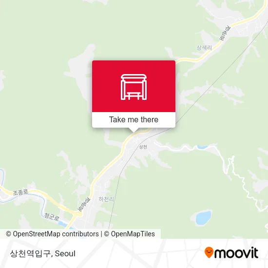 상천역입구 map