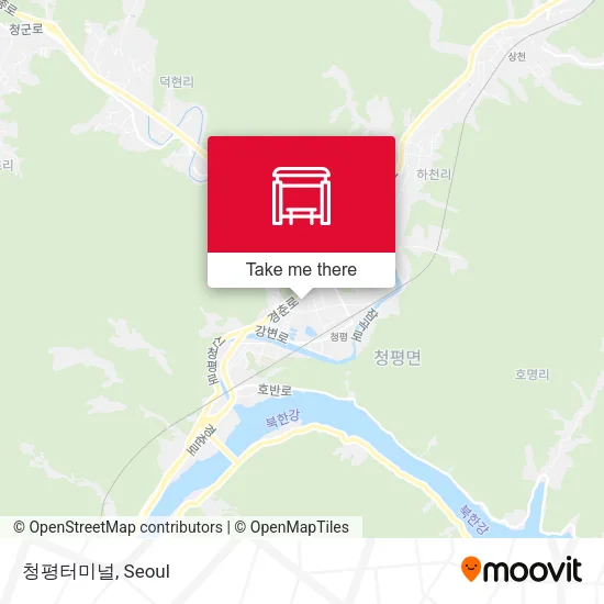 청평터미널 map