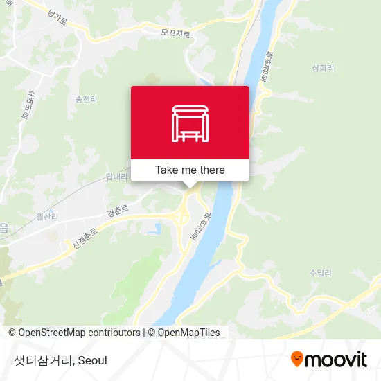 샛터삼거리 map