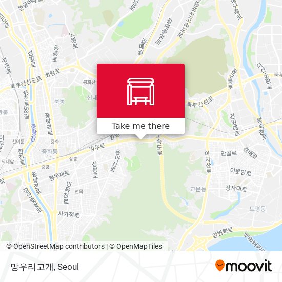 망우리고개 map