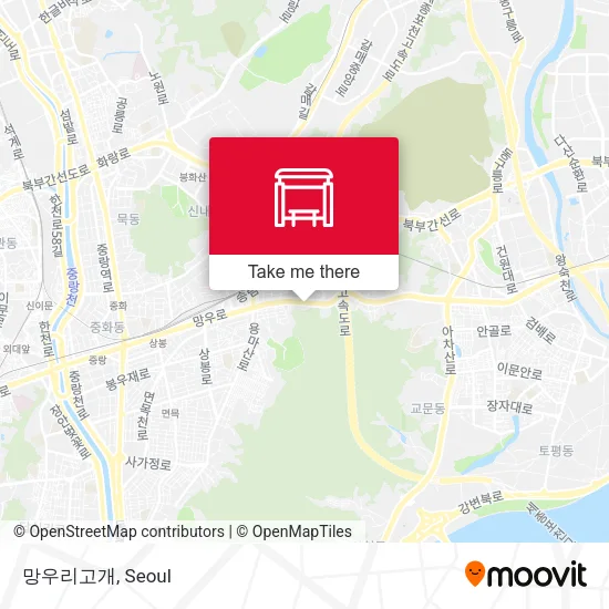 망우리고개 map