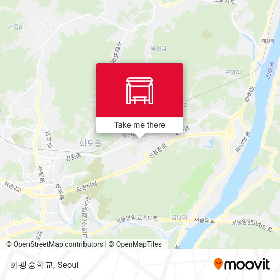 화광중학교 map