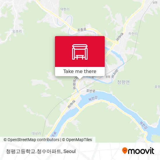 청평고등학교.청수아파트 map