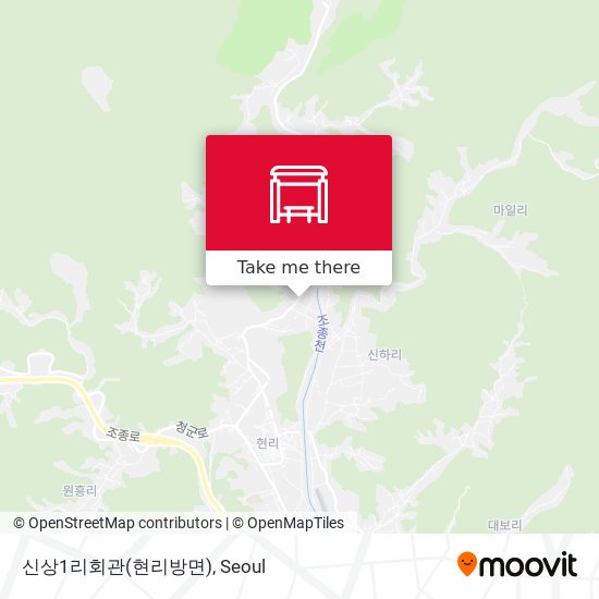 신상1리회관(현리방면) map