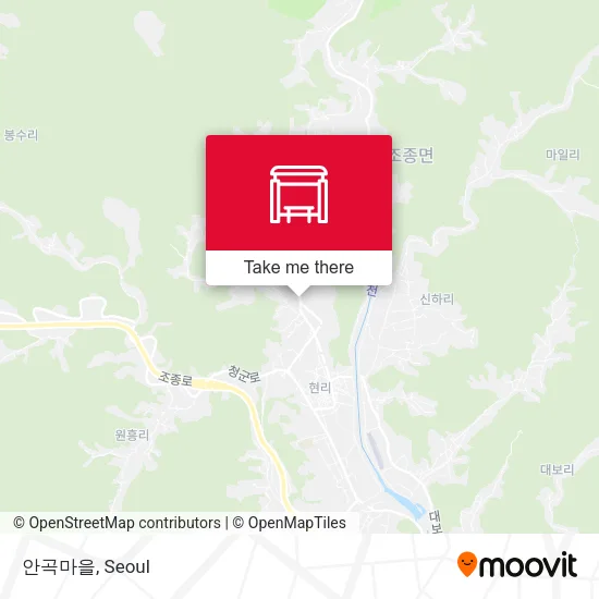 안곡마을 map