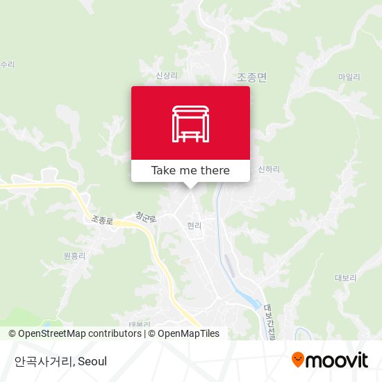 안곡사거리 map