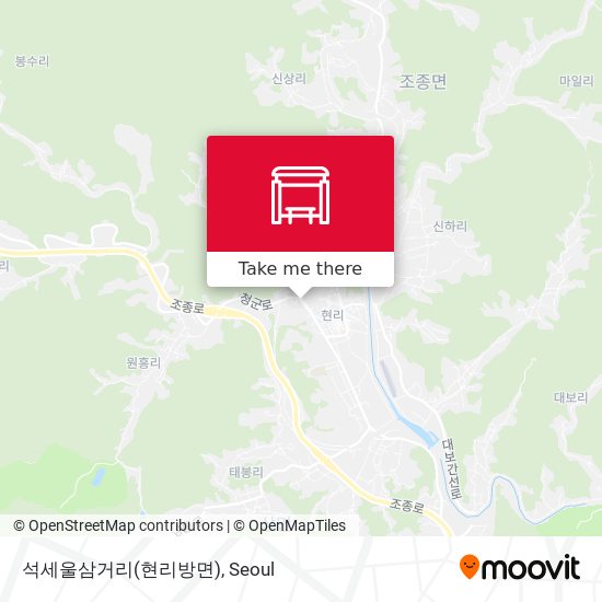 석세울삼거리(현리방면) map