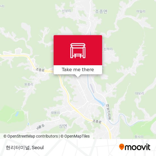 현리터미널 map