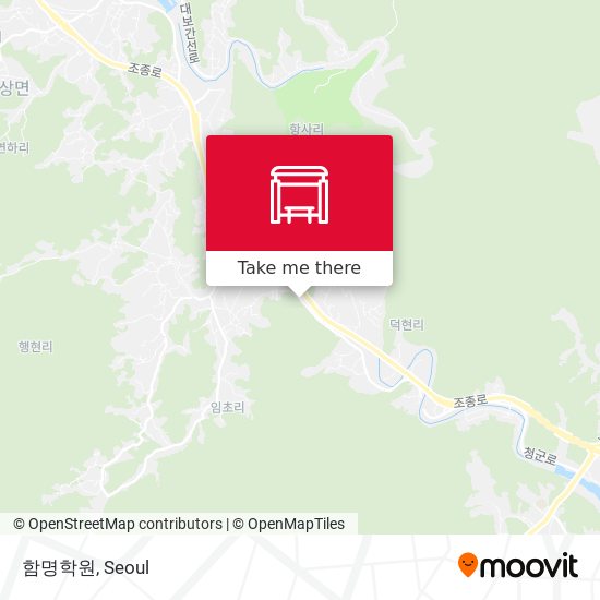 함명학원 map