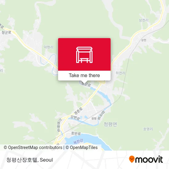 청평산장호텔 map