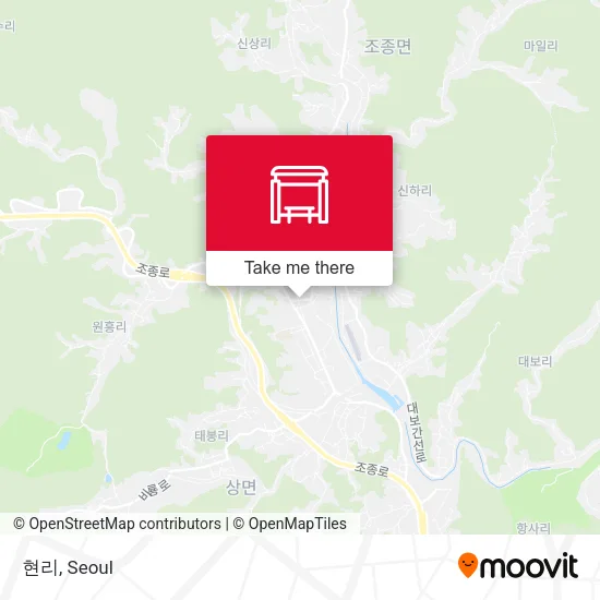 현리 map