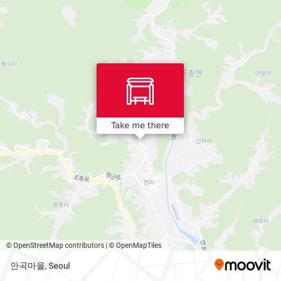 안곡마을 map