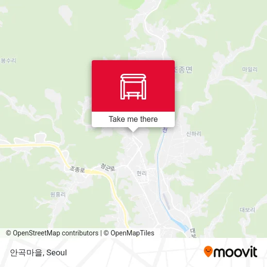 안곡마을 map