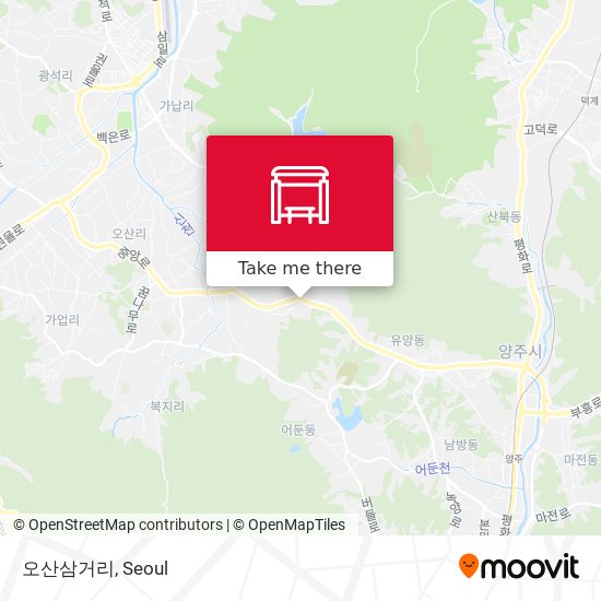 오산삼거리 map