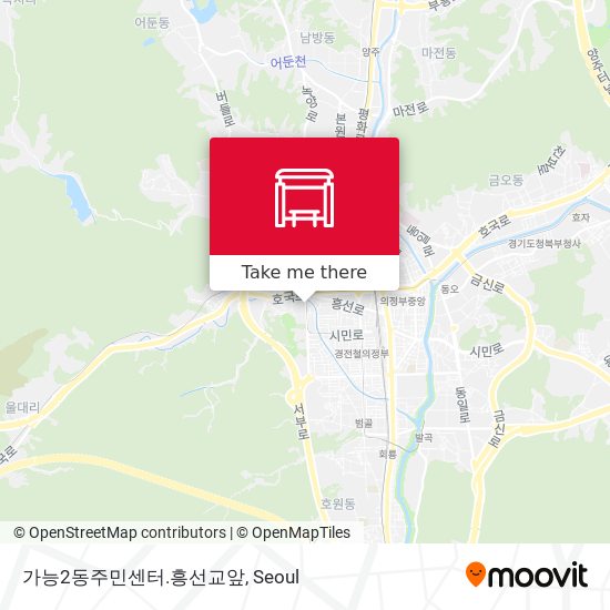 가능2동주민센터.흥선교앞 map