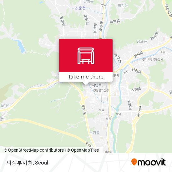 의정부시청 map