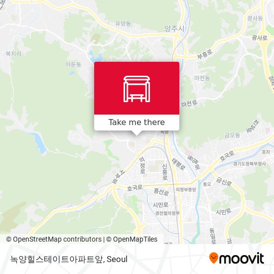 녹양힐스테이트아파트앞 map