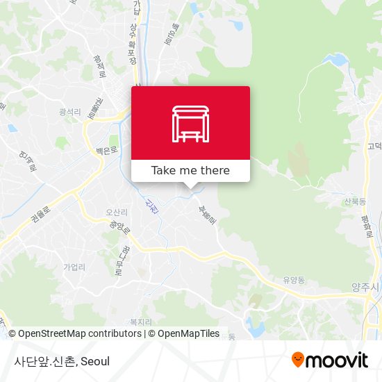 사단앞.신촌 map