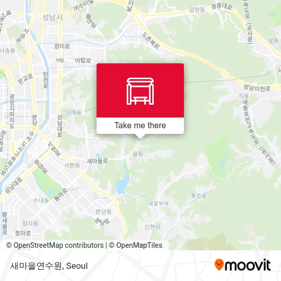 새마을연수원 map