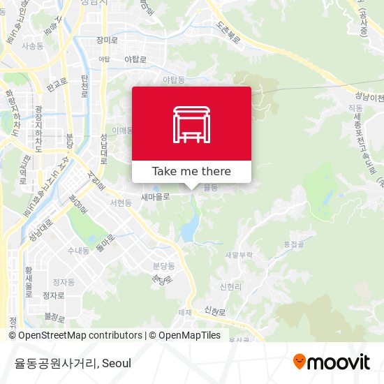율동공원사거리 map