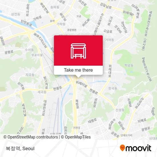 복정역 map