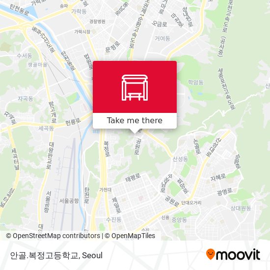 안골.복정고등학교 map