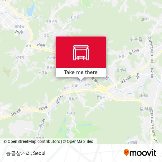능골삼거리 map