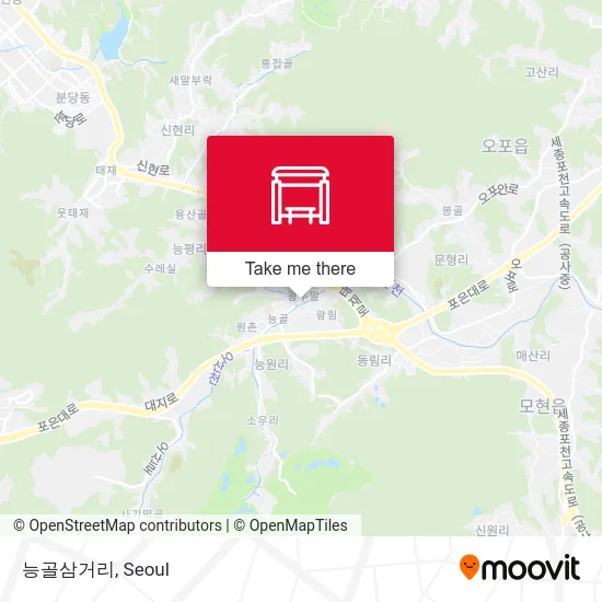 능골삼거리 map