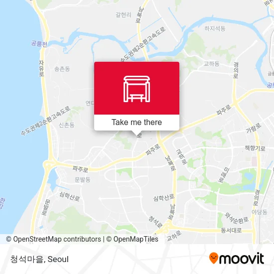 청석마을 map