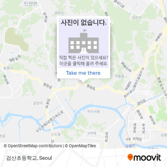 검산초등학교 map