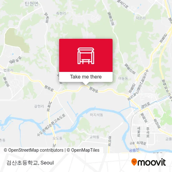 검산초등학교 map