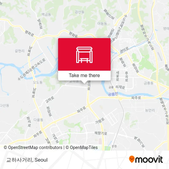 교하사거리 map