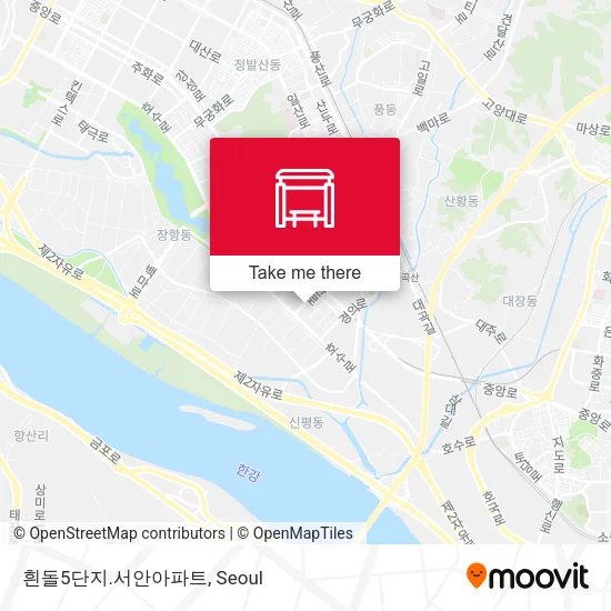 흰돌5단지.서안아파트 map