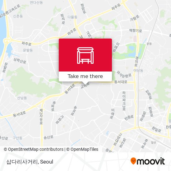 삽다리사거리 map