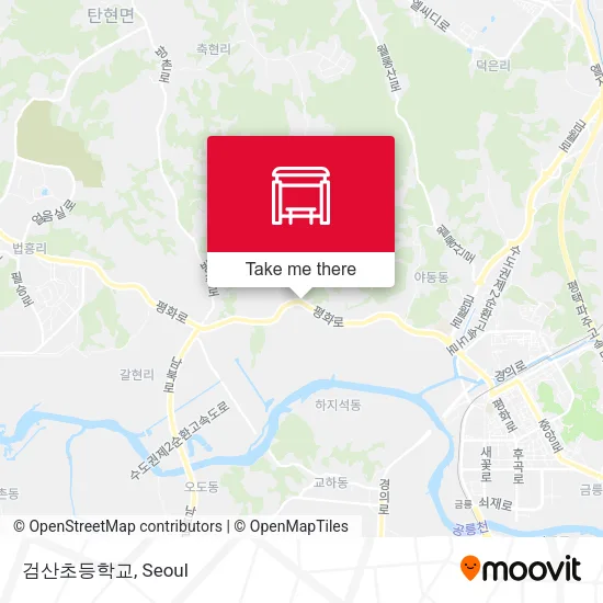 검산초등학교 map