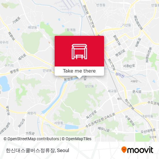 한신대스쿨버스정류장 map