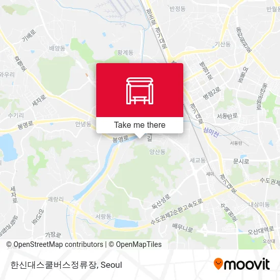 한신대스쿨버스정류장 map