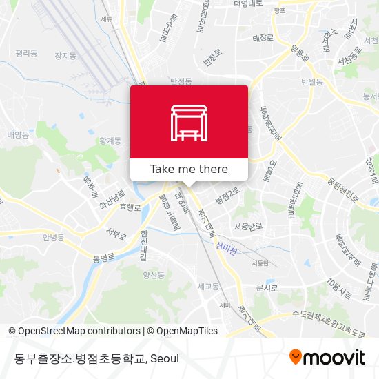 동부출장소.병점초등학교 map