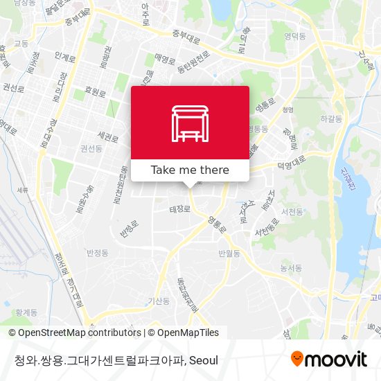 청와.쌍용.그대가센트럴파크아파 map