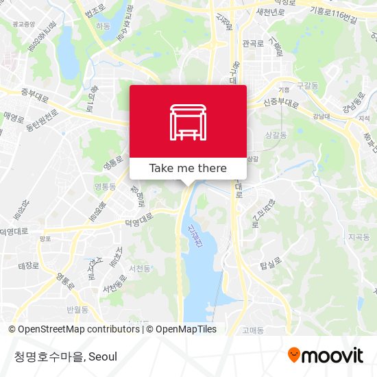 청명호수마을 map